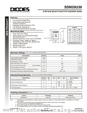 SDM20U30 datasheet pdf Diodes