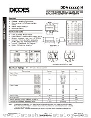 DDA114TH datasheet pdf Diodes
