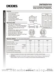 2N7002V/VA datasheet pdf Diodes