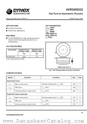ACR300SG33 datasheet pdf Dynex Semiconductor