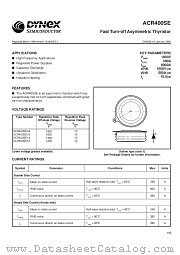 ACR400SE datasheet pdf Dynex Semiconductor