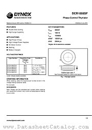 DCR1008SF36 datasheet pdf Dynex Semiconductor
