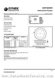 DCR1594SW25 datasheet pdf Dynex Semiconductor