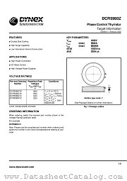 DCR5980Z datasheet pdf Dynex Semiconductor
