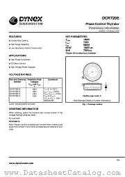 DCR720E12 datasheet pdf Dynex Semiconductor
