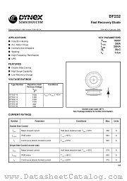 DF25212 datasheet pdf Dynex Semiconductor