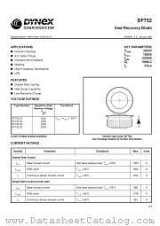 DF75222 datasheet pdf Dynex Semiconductor