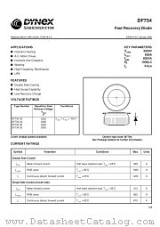 DF75435 datasheet pdf Dynex Semiconductor