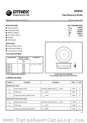 DFB54 datasheet pdf Dynex Semiconductor