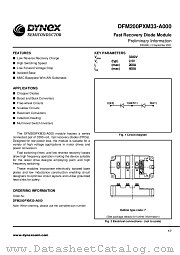 DFM200PXM33-A000 datasheet pdf Dynex Semiconductor