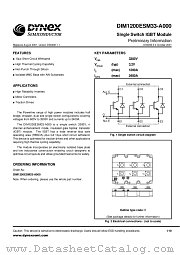 DIM1200ESM33-A000 datasheet pdf Dynex Semiconductor