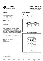 DIM200PHM33-A000 datasheet pdf Dynex Semiconductor