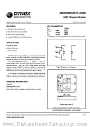DIM400DCM17-A000 datasheet pdf Dynex Semiconductor