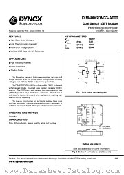 DIM400GDM33-A000 datasheet pdf Dynex Semiconductor