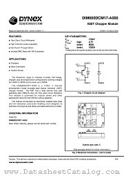 DIM600DCM17-A000 datasheet pdf Dynex Semiconductor