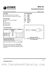 DK2418FCM datasheet pdf Dynex Semiconductor