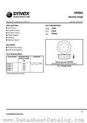 DNB6312 datasheet pdf Dynex Semiconductor