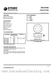DS1107SG35 datasheet pdf Dynex Semiconductor