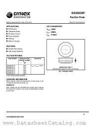 DS2002SF14 datasheet pdf Dynex Semiconductor