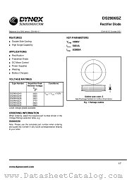DS2906SZ36 datasheet pdf Dynex Semiconductor