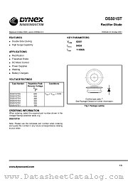 DS501ST04 datasheet pdf Dynex Semiconductor