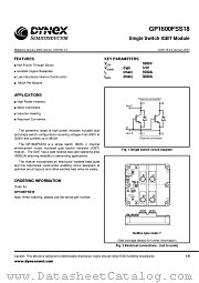 GP1600FSS18 datasheet pdf Dynex Semiconductor