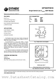 GP1601FSS18 datasheet pdf Dynex Semiconductor