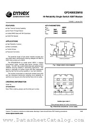 GP2400ESM18 datasheet pdf Dynex Semiconductor