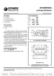 GP350MHB06S datasheet pdf Dynex Semiconductor