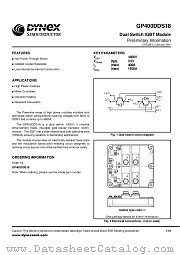 GP400DDS18 datasheet pdf Dynex Semiconductor