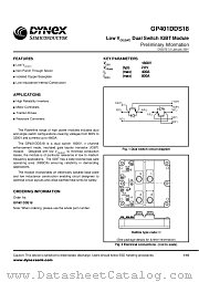 GP401DDS18 datasheet pdf Dynex Semiconductor