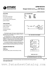 GP801DCS18 datasheet pdf Dynex Semiconductor