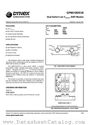 GP801DDS18 datasheet pdf Dynex Semiconductor