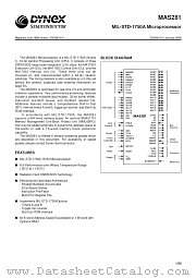MAS281 datasheet pdf Dynex Semiconductor