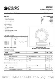 MDFB5125 datasheet pdf Dynex Semiconductor