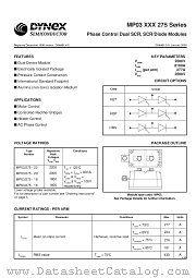 MP03XXX275 datasheet pdf Dynex Semiconductor