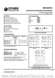 MP04DD810-28-W2 datasheet pdf Dynex Semiconductor