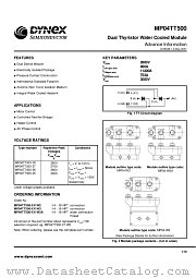 MP04TT500-27-W3A datasheet pdf Dynex Semiconductor