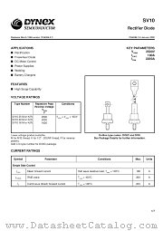 SV1020M datasheet pdf Dynex Semiconductor