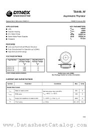 TA44912W datasheet pdf Dynex Semiconductor
