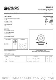 TF44710A datasheet pdf Dynex Semiconductor