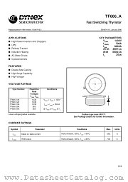 TF666 datasheet pdf Dynex Semiconductor