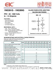 1N5394G datasheet pdf EIC discrete Semiconductors