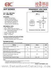 5KP20A datasheet pdf EIC discrete Semiconductors