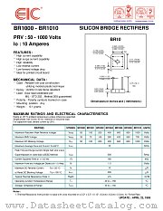 BR1010 datasheet pdf EIC discrete Semiconductors