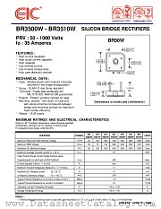 BR3502W datasheet pdf EIC discrete Semiconductors