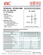 BY550-100 datasheet pdf EIC discrete Semiconductors