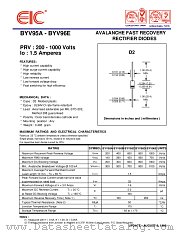 BYV95A datasheet pdf EIC discrete Semiconductors