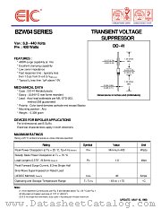 BZW04P37 datasheet pdf EIC discrete Semiconductors