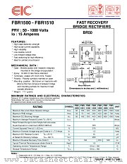 FBR1506 datasheet pdf EIC discrete Semiconductors